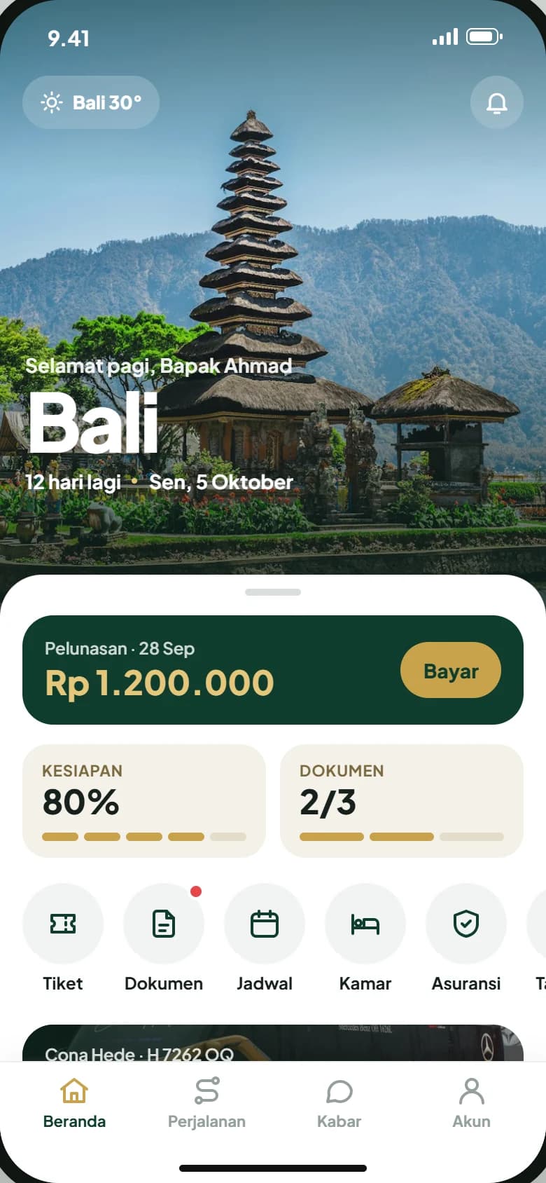 Aplikasi peserta sebelum berangkat ke Bali: pelunasan, kesiapan, dan dokumen